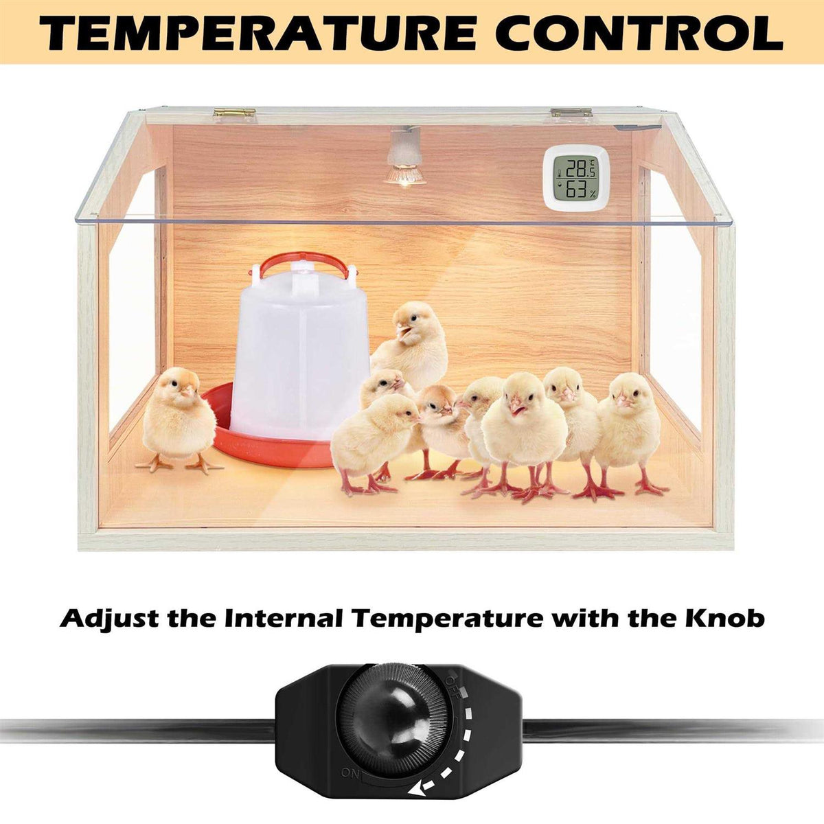 Intelligent Brooder Box with Built-in Heating Lamps M269