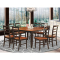 Black Cherry Square Wood 9 Piece Dining Room Set V4938