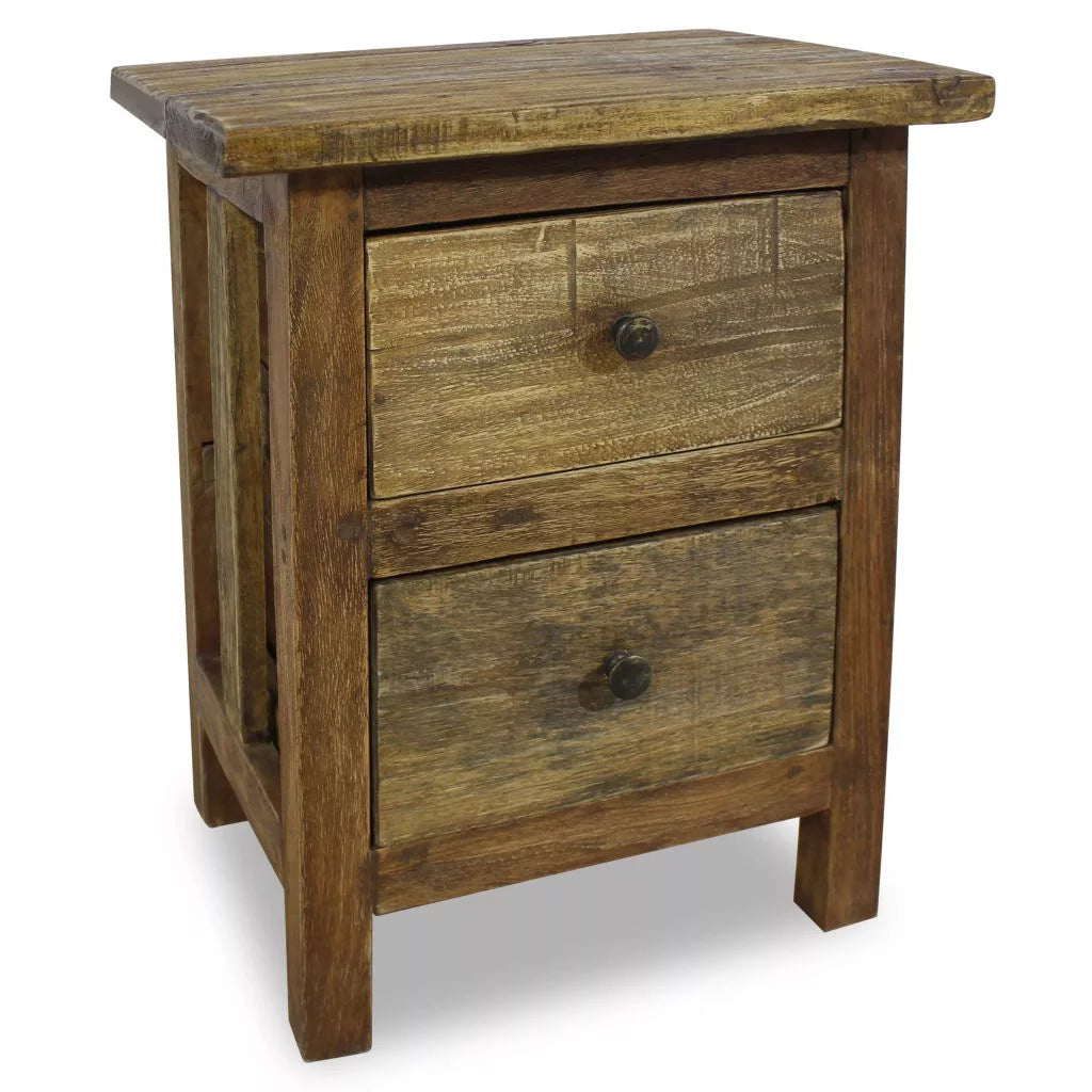 Solid Reclaimed Wood Nightstand F866