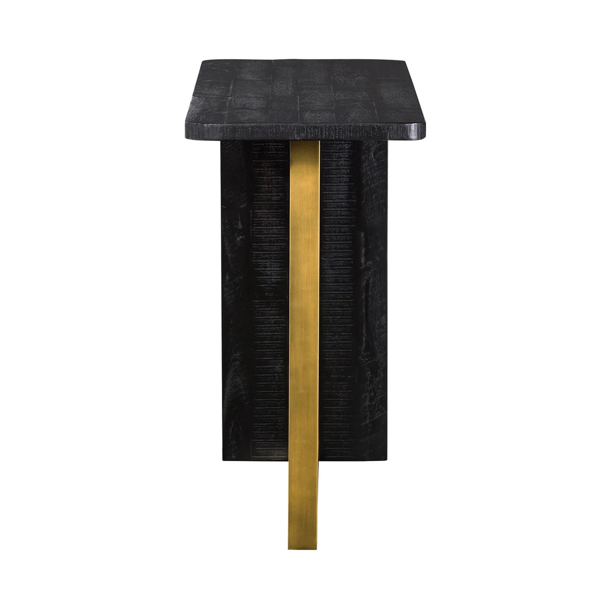 Black Wood Metal Console Table F99999