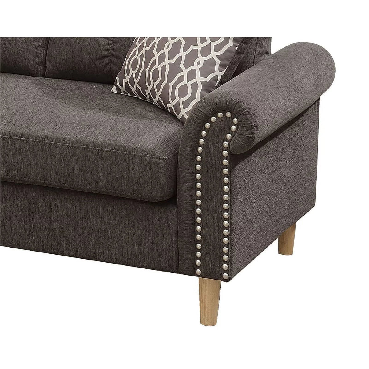 Reversible Fabric Sofa Sectional Set X7011