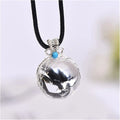 Natural Stone Crystal Pendant Ball Polishing Energy Bead Healing Stone Raw Quartz D211