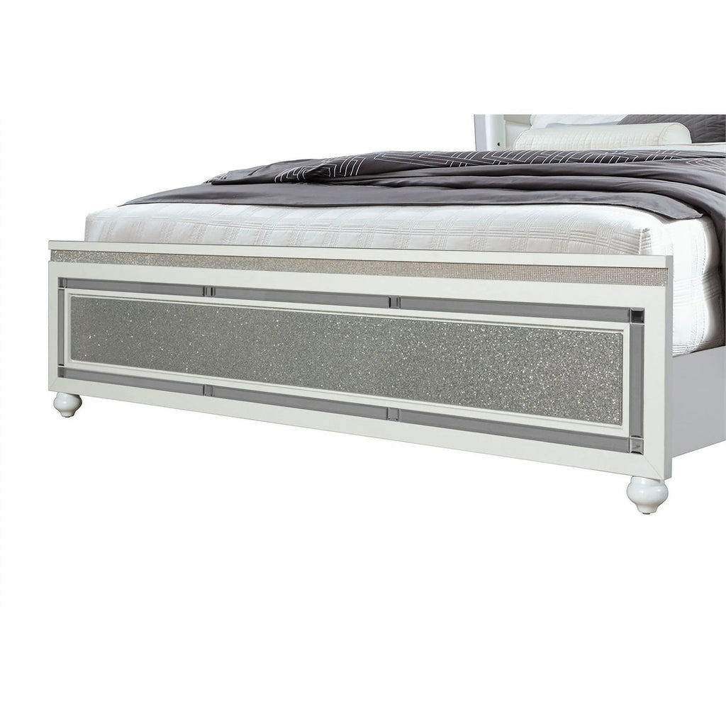 White King Bed with Led Lighting U70135