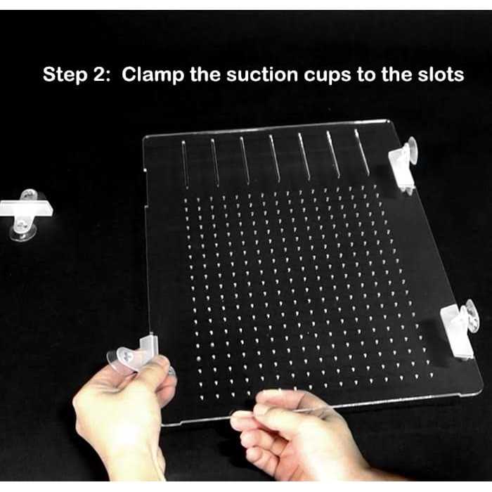 Acrylic Aquarium Divider Kit with Suction Cups E9620