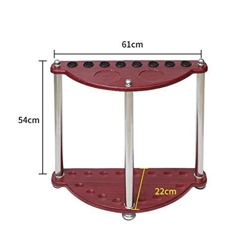 Wall-Mounted Wooden Pool Cue Rack for 8 Cues S838