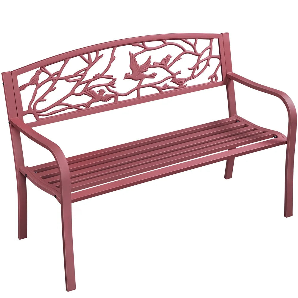 Red Patio Garden Bench I983