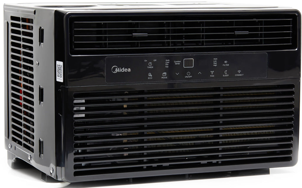 8,000 BTU 115V Smart Window Air Conditioner with Remote, Black R477