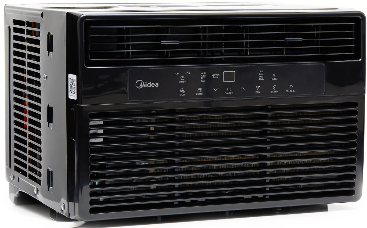 8,000 BTU 115V Smart Window Air Conditioner with Remote, Black R477