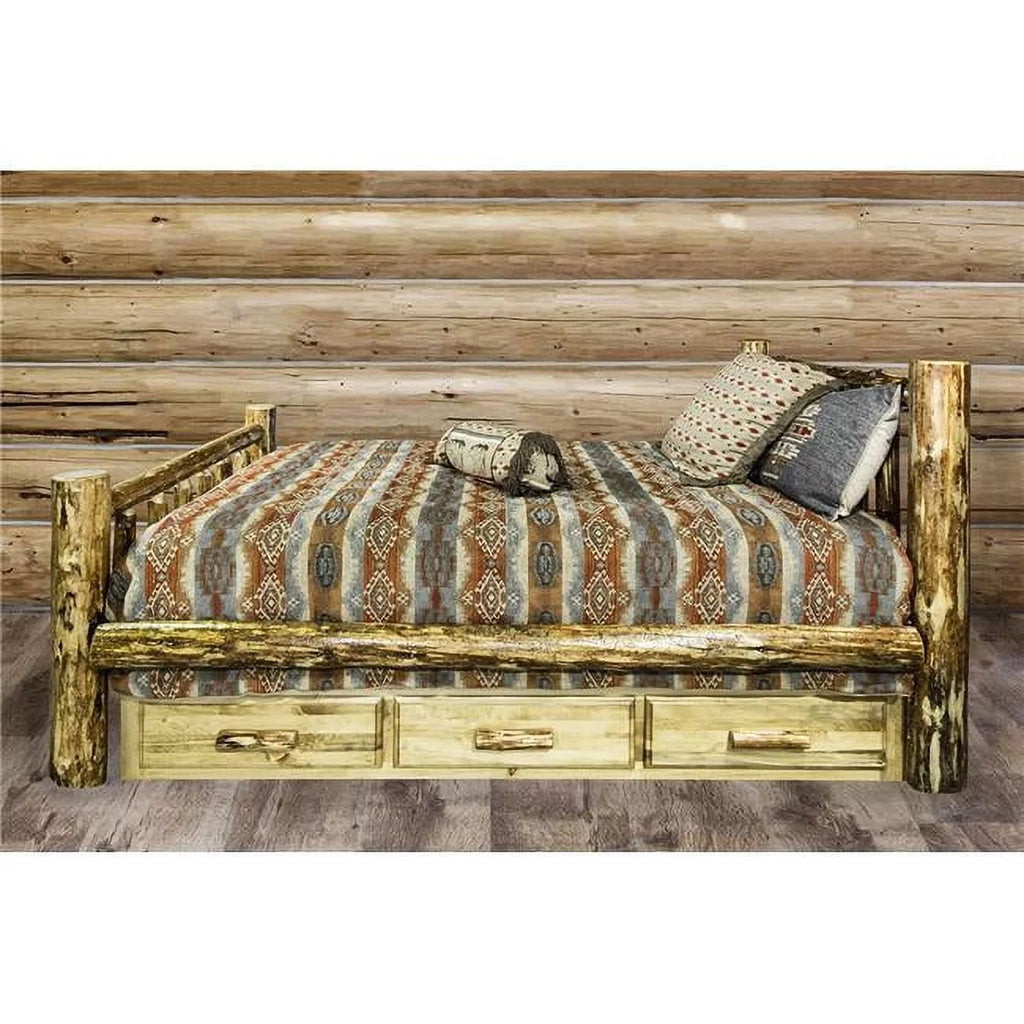 Queen Bed with Storage V197