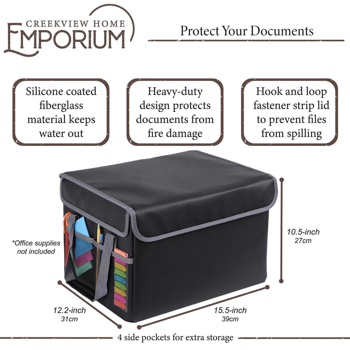 File Organizer Security Safe Lock Box L125732