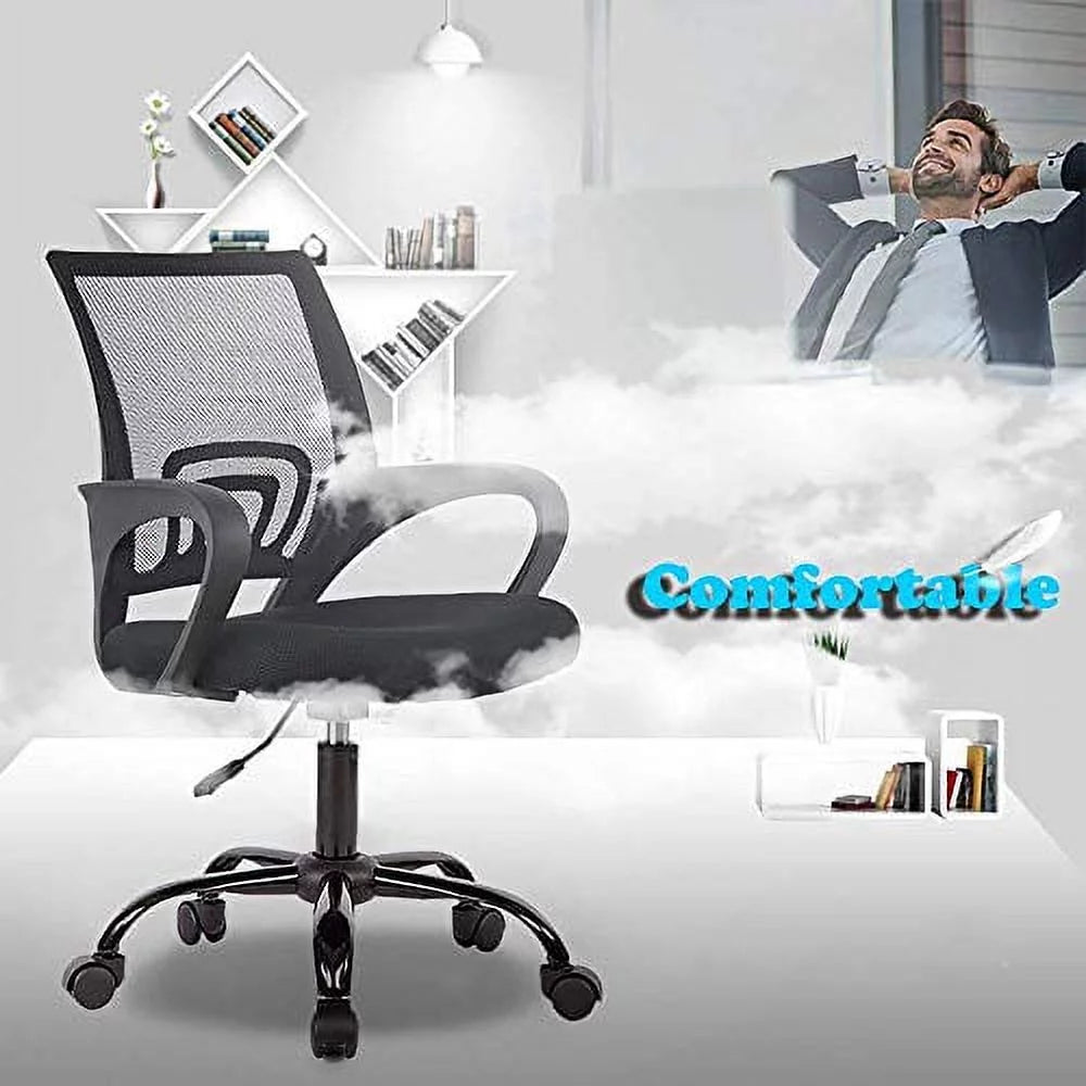 Black Executive Chair with Lumbar Support N87394