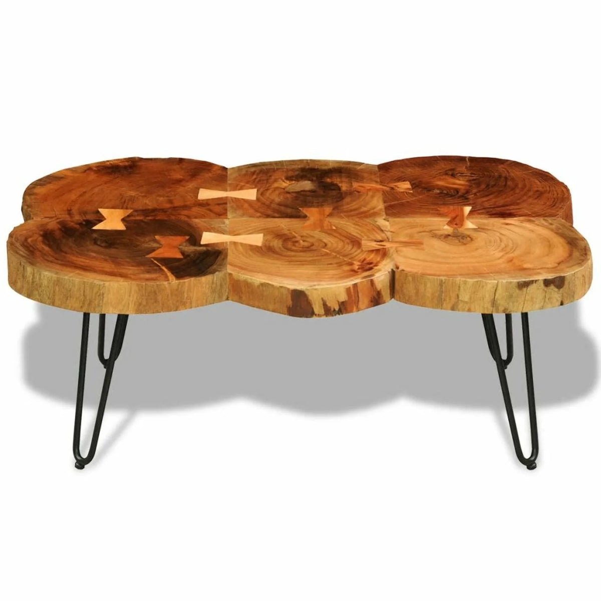 6 Trunks Solid Sheesham Wood Coffee Table W45836