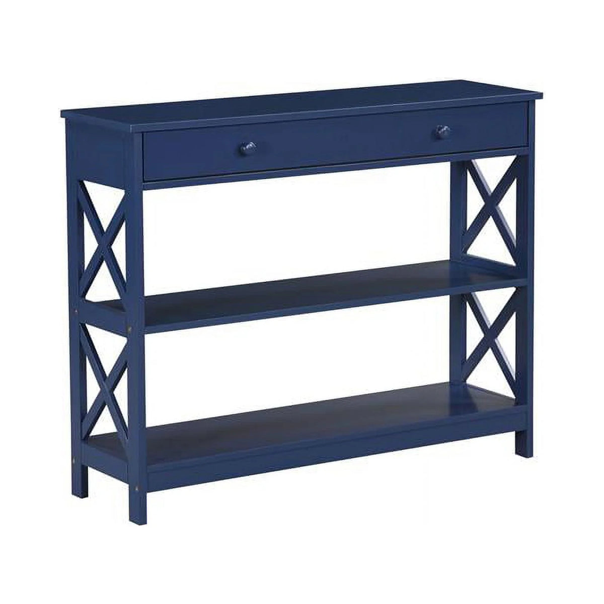 Cobalt Blue Wood Console Table T354597