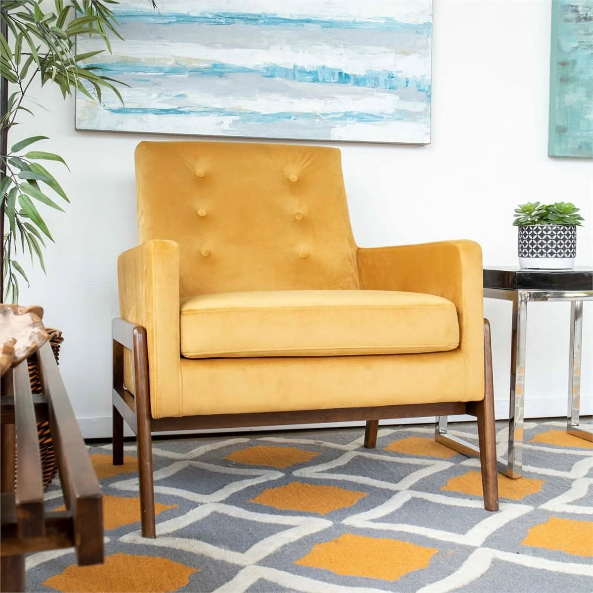 Yellow Lounge Chair M444