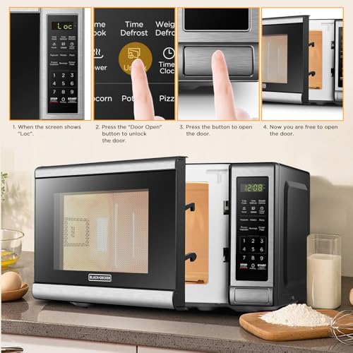700W 0.7 Cu.ft Stainless Steel Digital Microwave Oven U159819