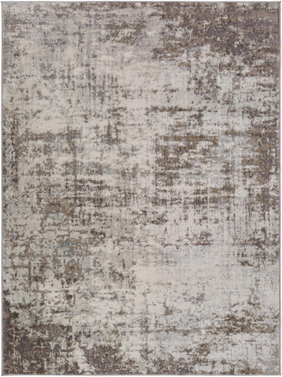 Neutral Abstract Runner Rug A183671