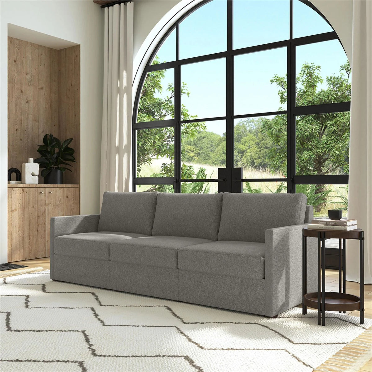 Sofa with Narrow Track Arms X4687