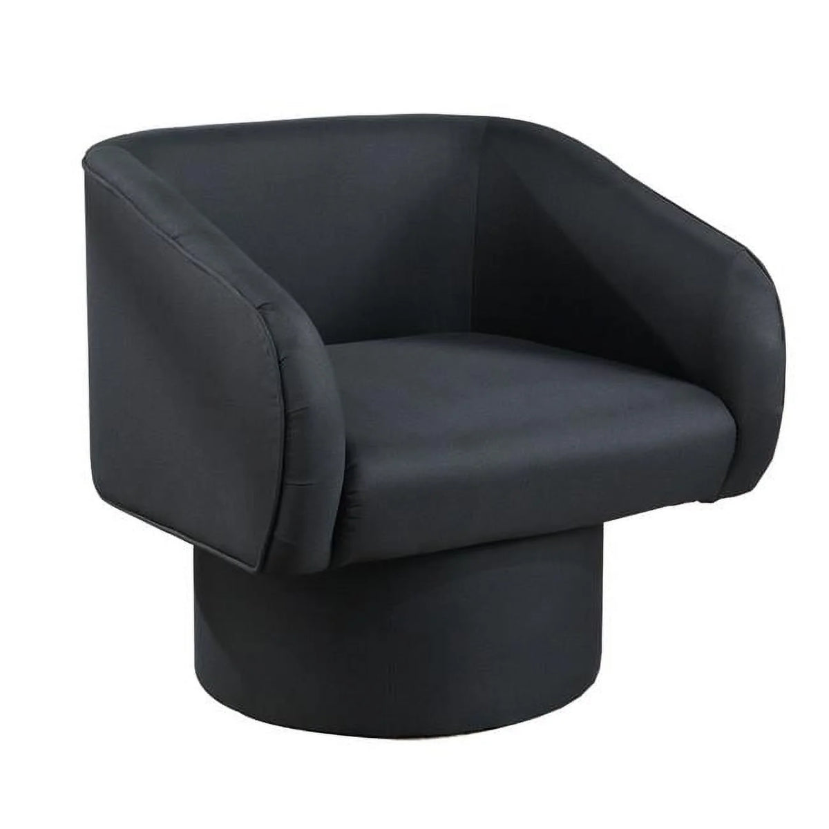 Black Fabric Upholstered Accent Chair N306115