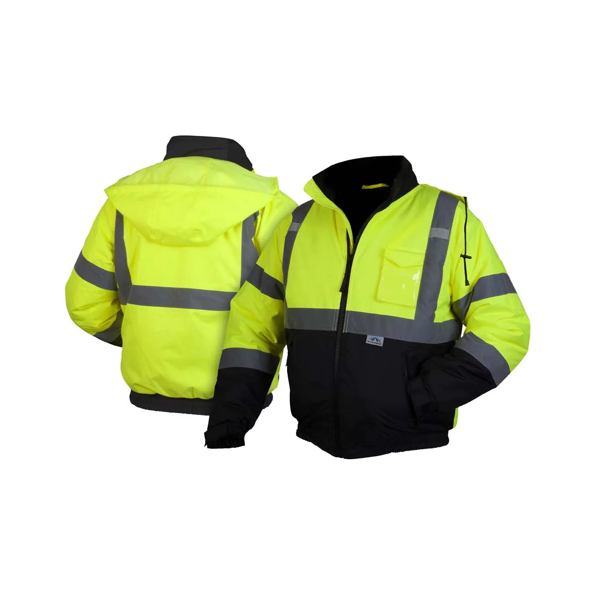 Hi-Vis Lime Bomber Jacket with Quilted Lining Size 4X Large S12618