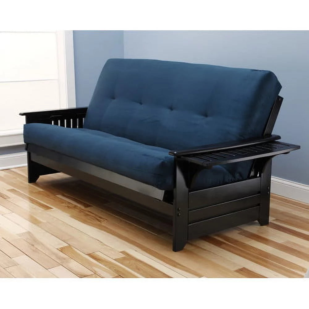 Light Brown Futon with Fabric Mattress S611