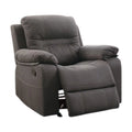 Gray Leatherette Rocker Recliner G7955