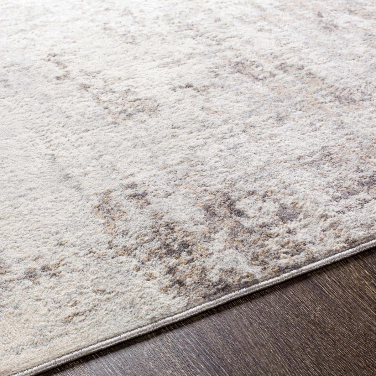 Neutral Abstract Runner Rug A183671