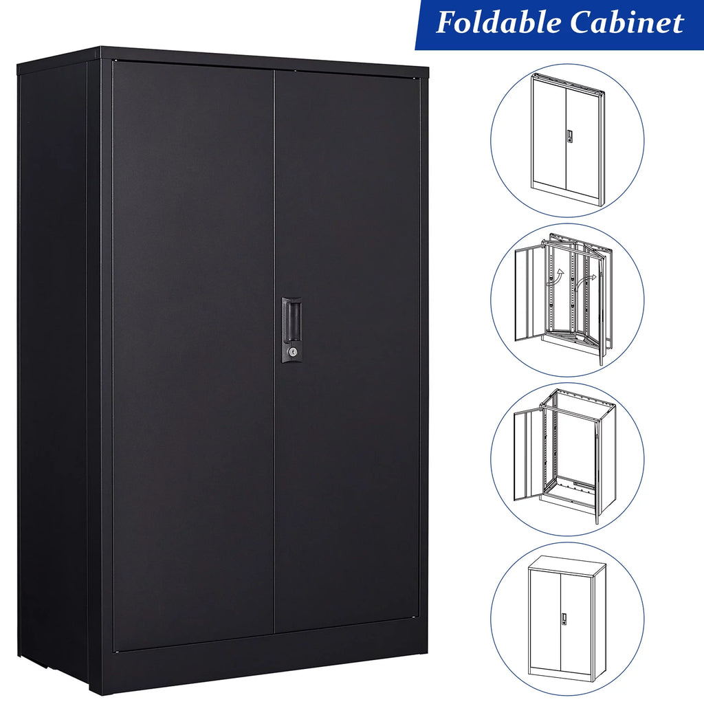 Metal Lockable Storage Cabinets with Doors and Shelves E768