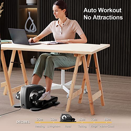 Under Desk Elliptical Machine with Remote and LCD Monitor A692