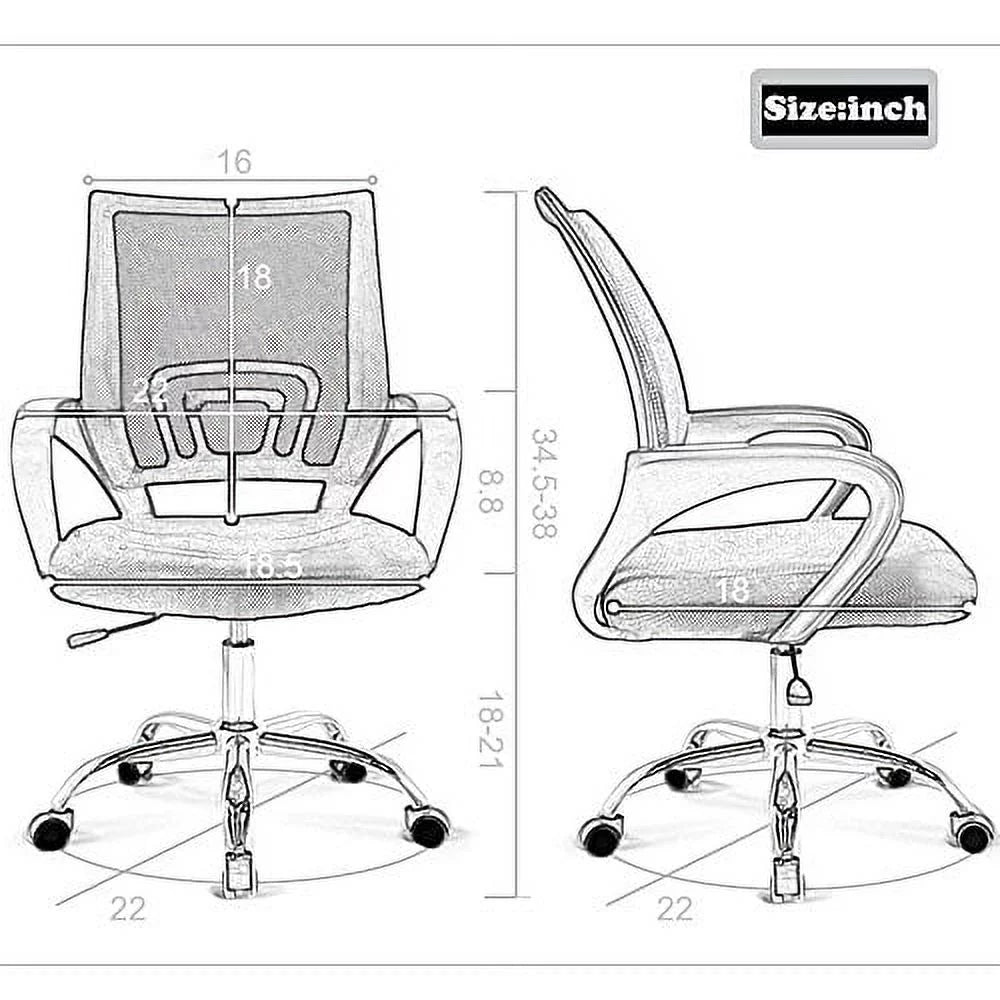Black Executive Chair with Lumbar Support N87394