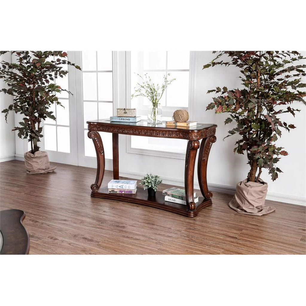 Dark Oak Wood Sofa Table V737067
