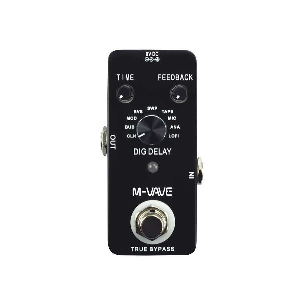 Digital Delay Guitar Effect Pedal with 9 Delay Effects True Bypass F5039
