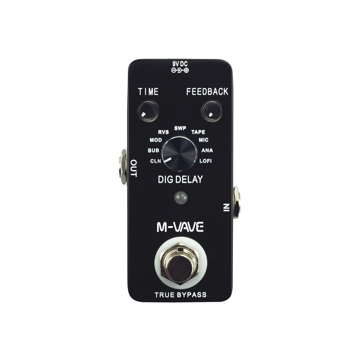 Digital Delay Guitar Effect Pedal with 9 Delay Effects True Bypass F5039