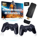 Wireless Retro Game Console with 256GB SD Card and 2.4GHz Controllers D311727
