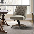 Beige Tufted Upholstered Home Office Chair S339588