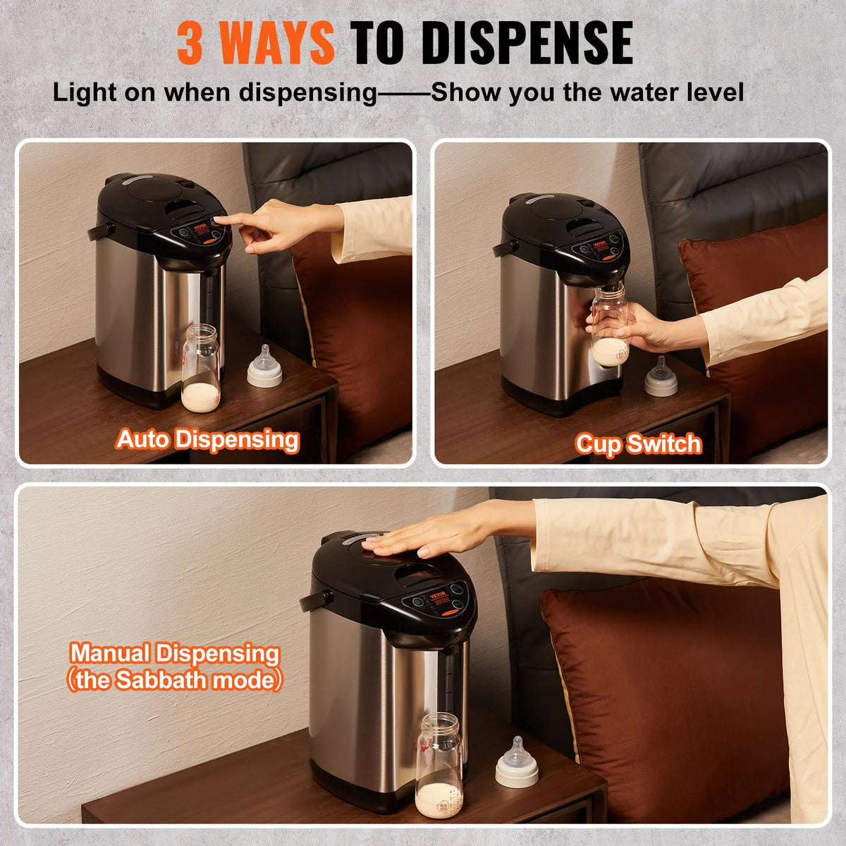 3L Electric Countertop Water Dispenser J270549