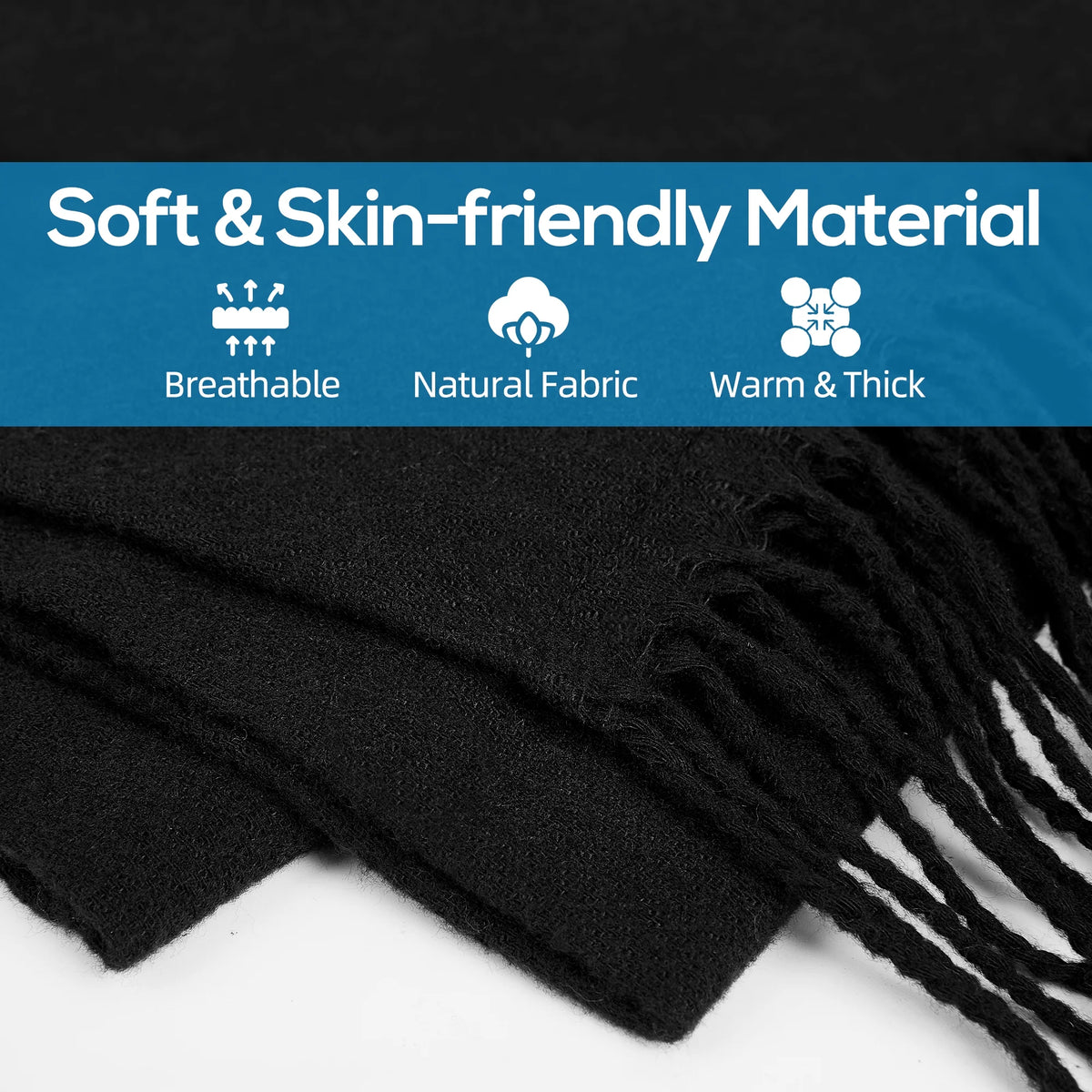 Heated Scarf Black H380