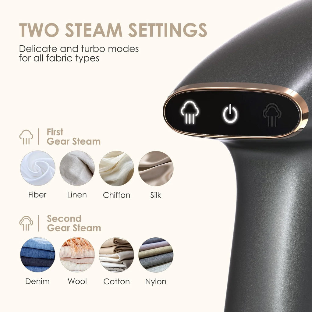1500W Garment Steamer with 300ml Detachable Tank H28237
