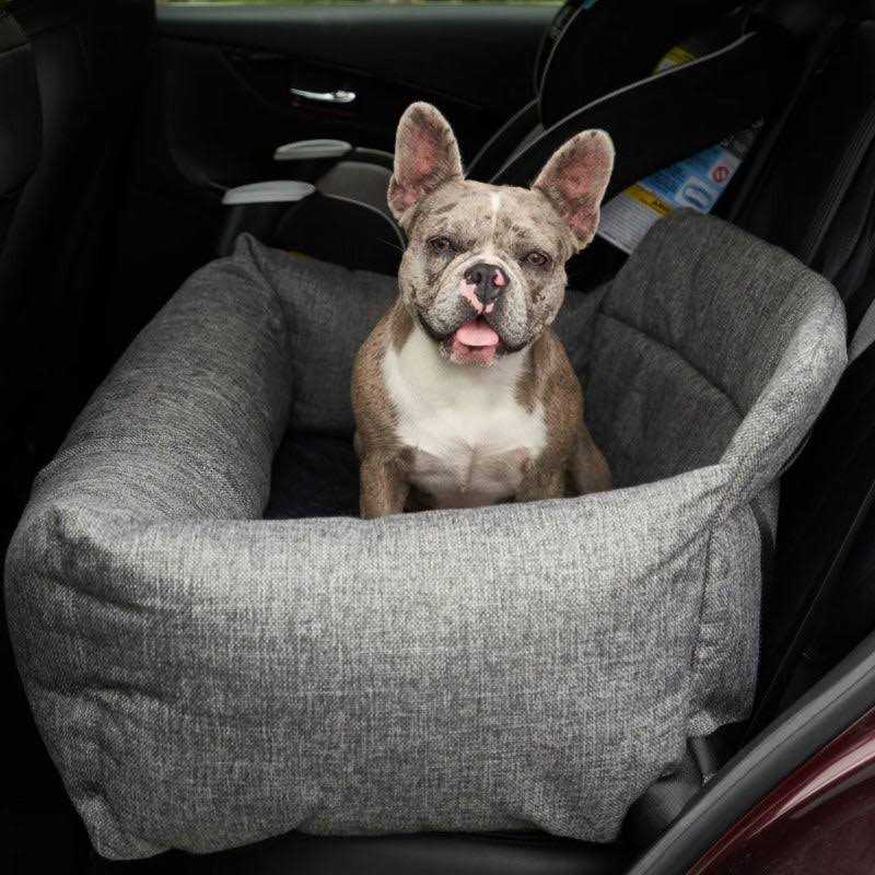 Memory Foam Dog Car Bed Gray V8768