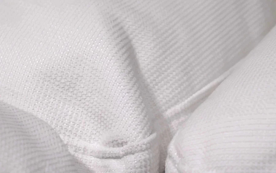 White Fabric 2 Pc Sectional Sofa R727345