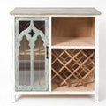 Wood 1-Door Storage Wine Cabinet K5572