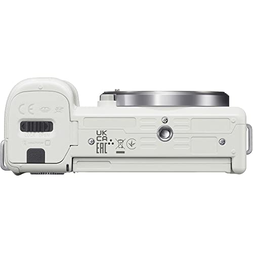 White Mirrorless Camera with 16-50mm Lens Z790265