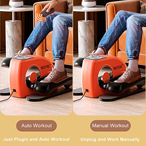 Under Desk Elliptical Machine with Remote and LCD Monitor A692