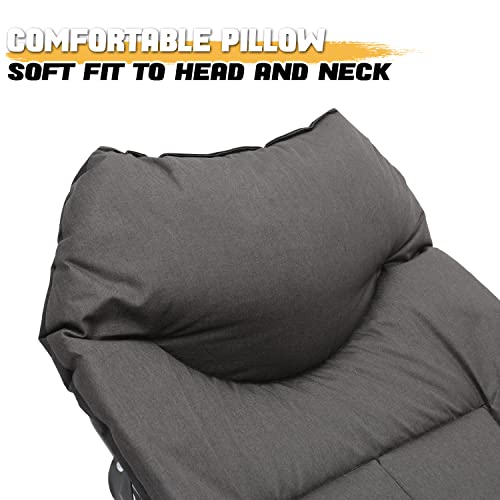 Adjustable Reclining Camping Bed with Carry Bag Q96440