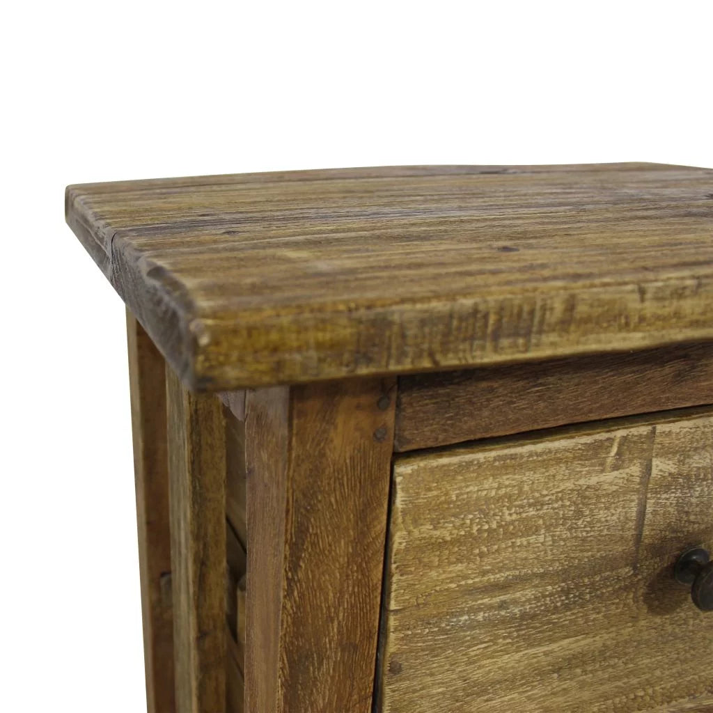 Solid Reclaimed Wood Nightstand F866