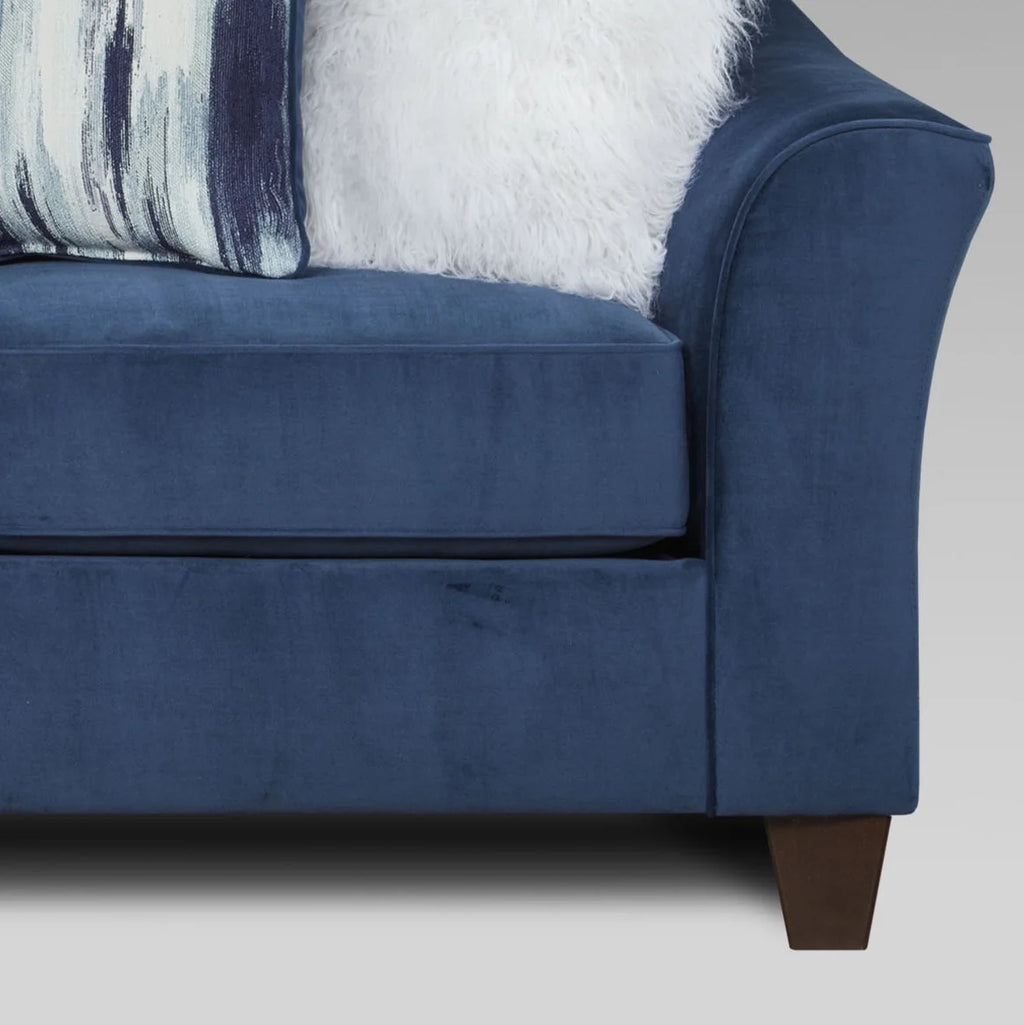 Navy Blue Fabric 3-Piece Sofa Set C297202
