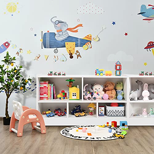 Wooden 5-Section Toy Storage Organizer P137