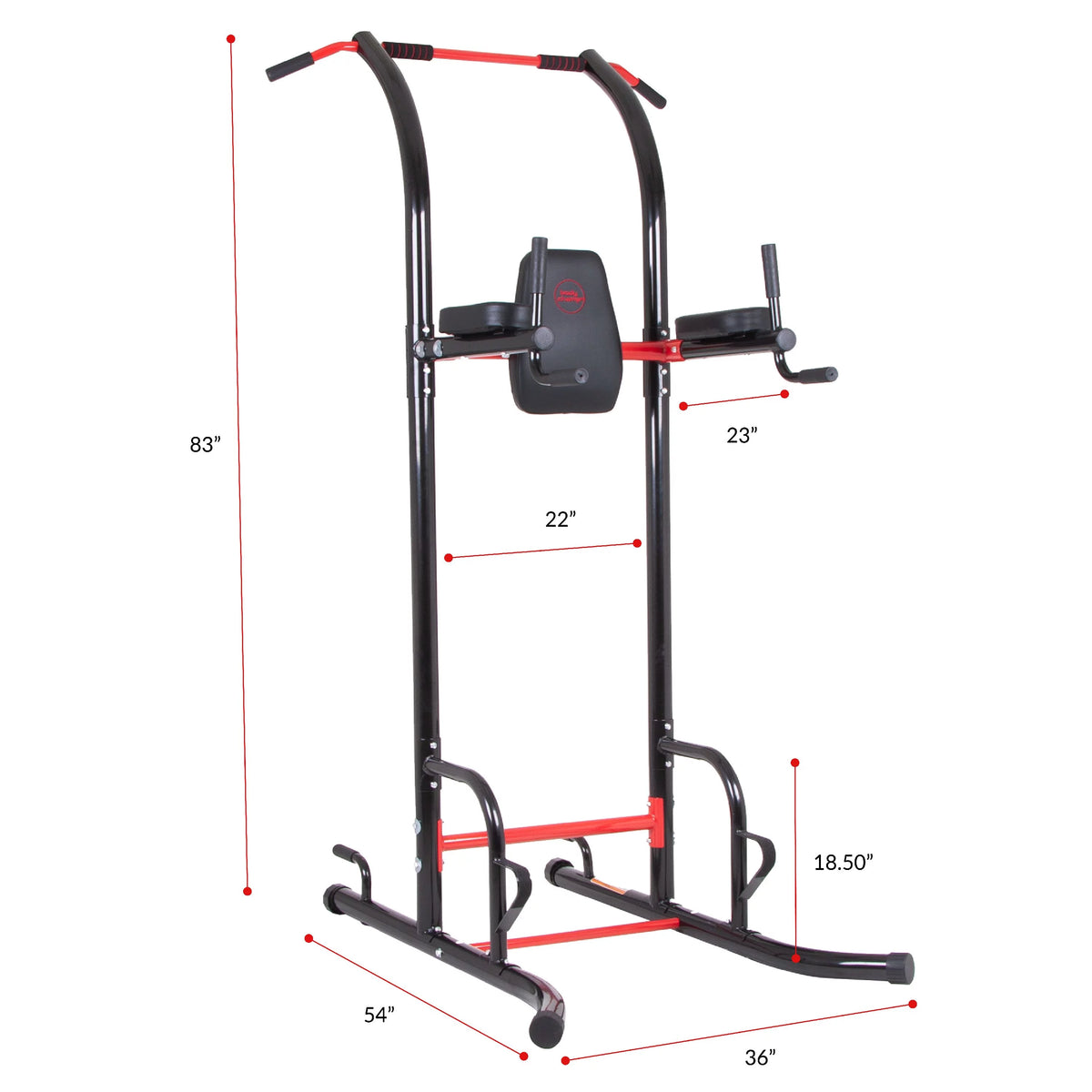5-Station Power Tower with Pull Up, Push up, Dip Bars I8879