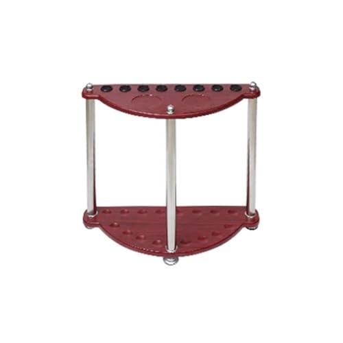 Wall-Mounted Wooden Pool Cue Rack for 8 Cues S838