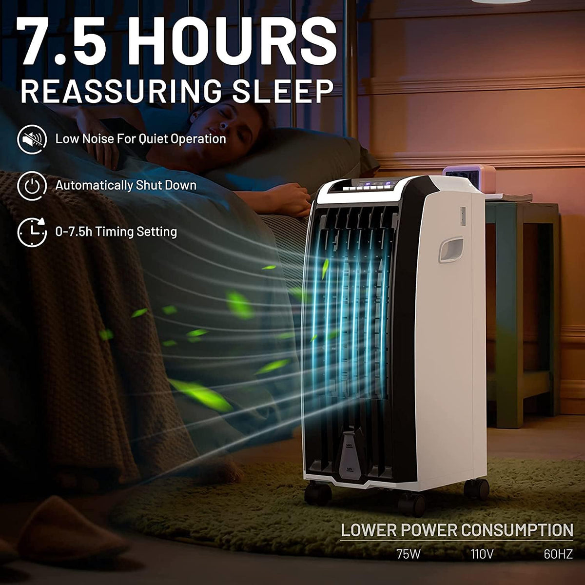Portable 4-in-1 Evaporative Air Cooler with Humidifier V3928