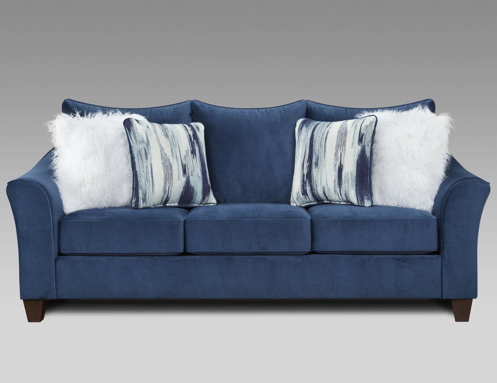 Navy Blue Fabric 3-Piece Sofa Set C297202